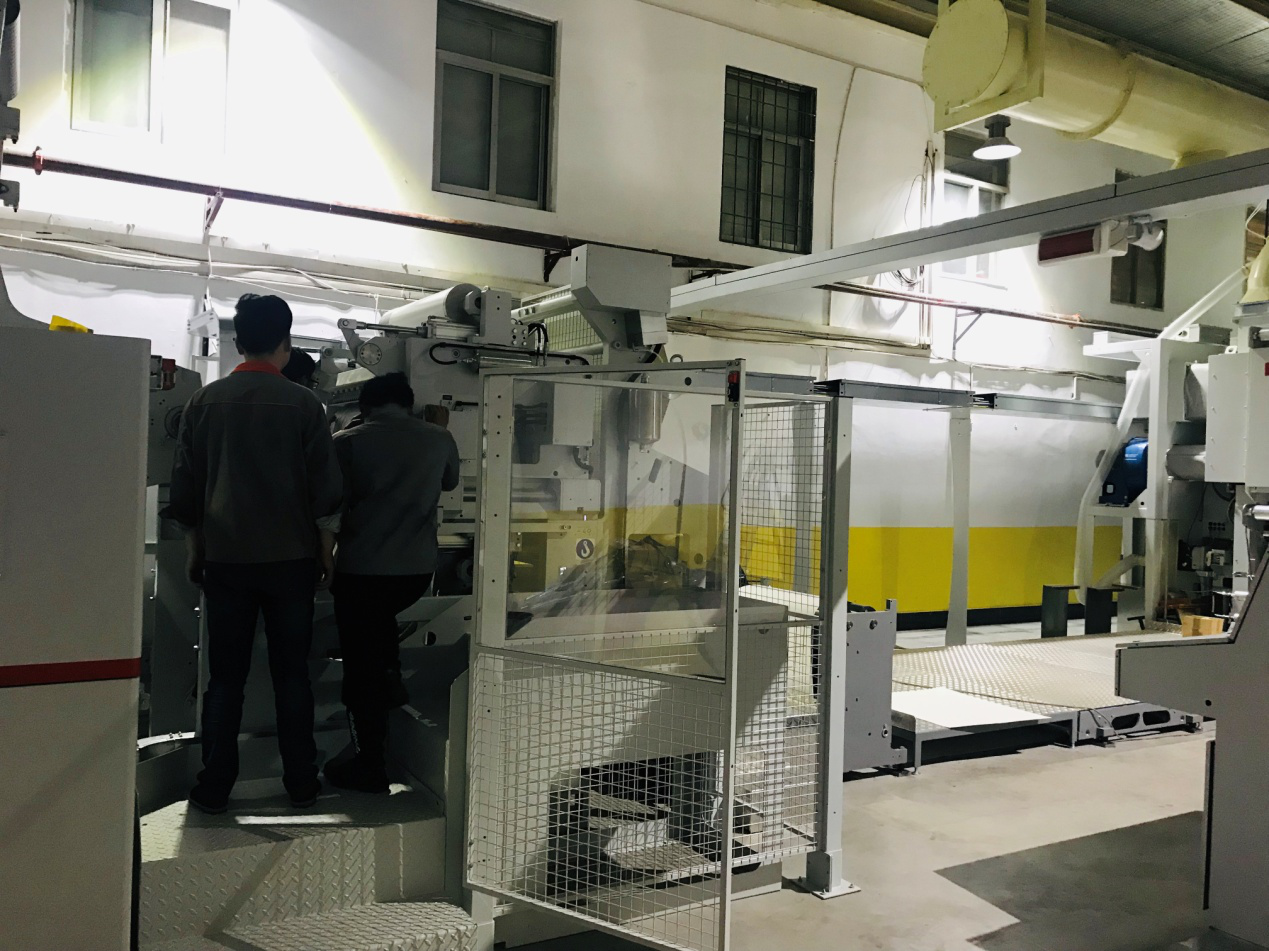 昆明瑞豐公司BOBST印刷機進入最后調試階段